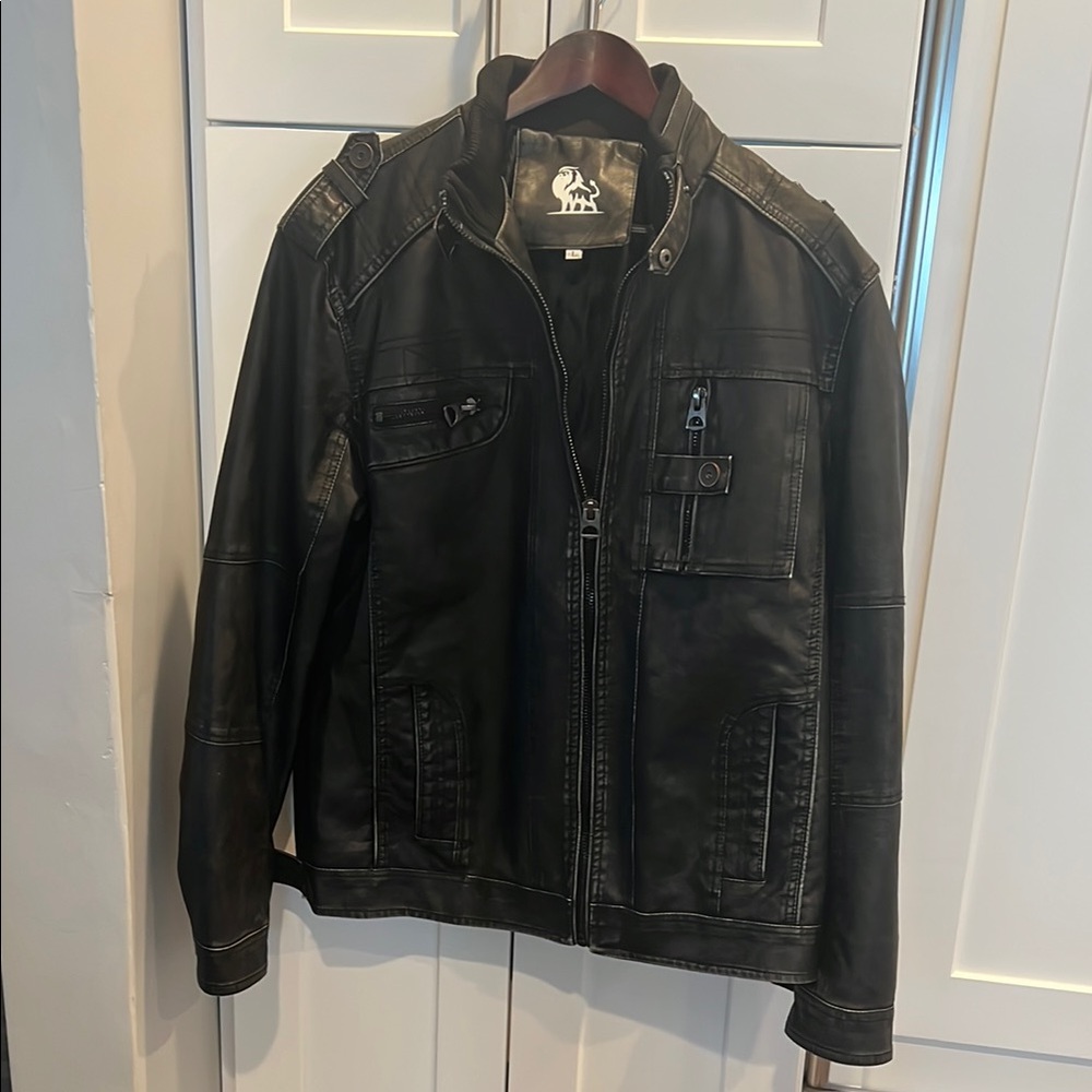 Silver Military Field Jacket with Stand-Up Collar